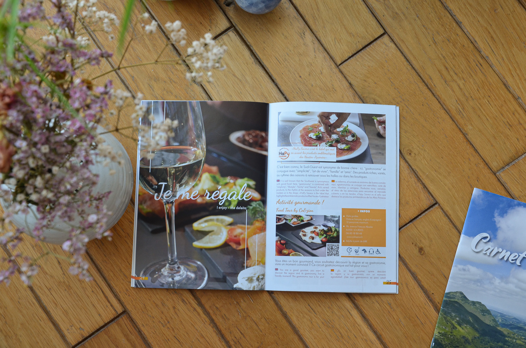 Un exemple de page Le guide pratique de l'Office de tourisme création - de l'agence -