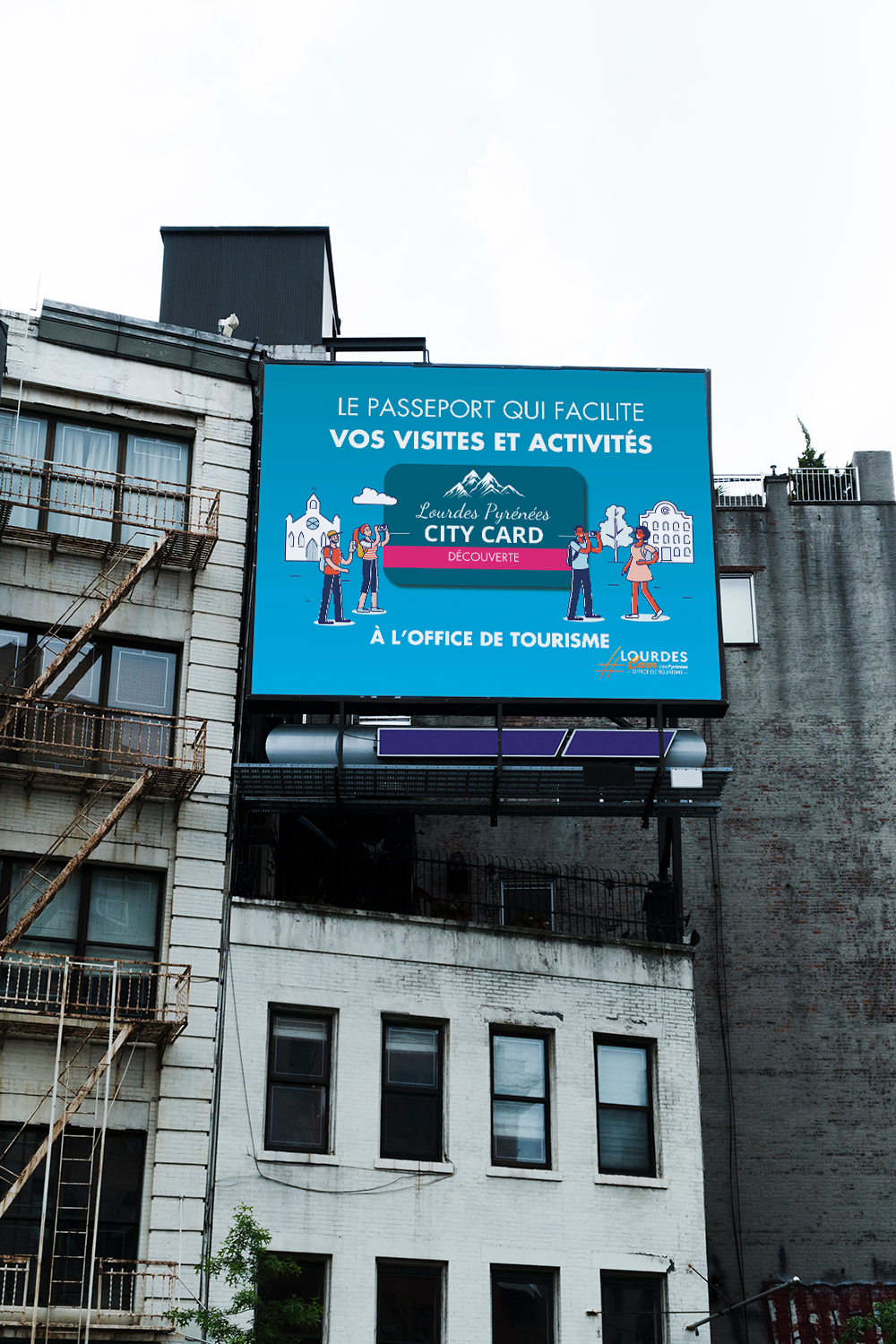 Promotion sur 8m² dans la ville, mockup - Communication d'un produit